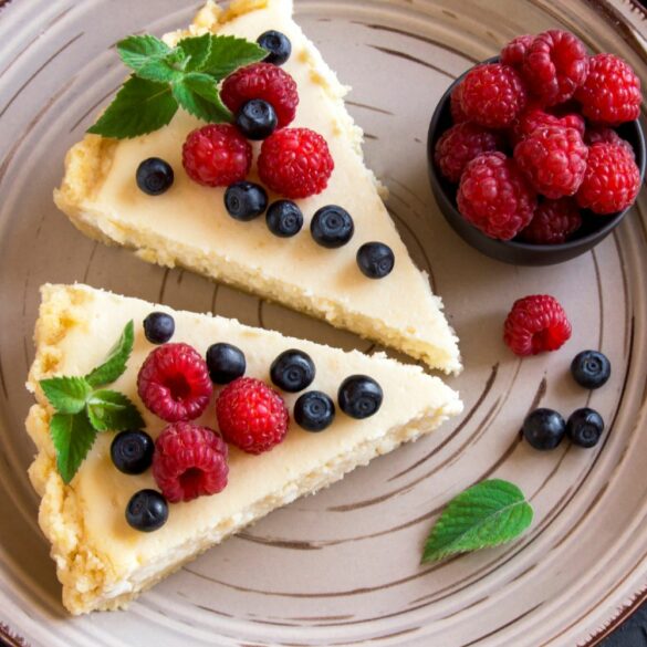 Cheesecake en brownie à la vanille de Tahiti