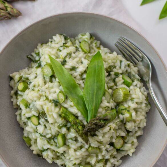 Risotto aux asperges et au poivre Tellicherry
