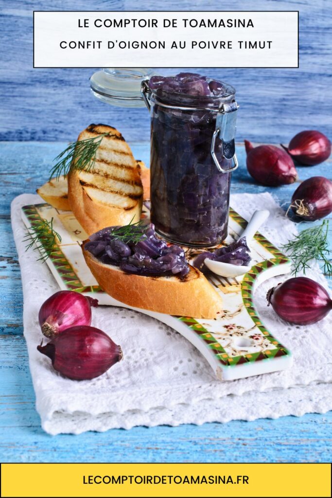 Confit d'oignon au poivre Timut