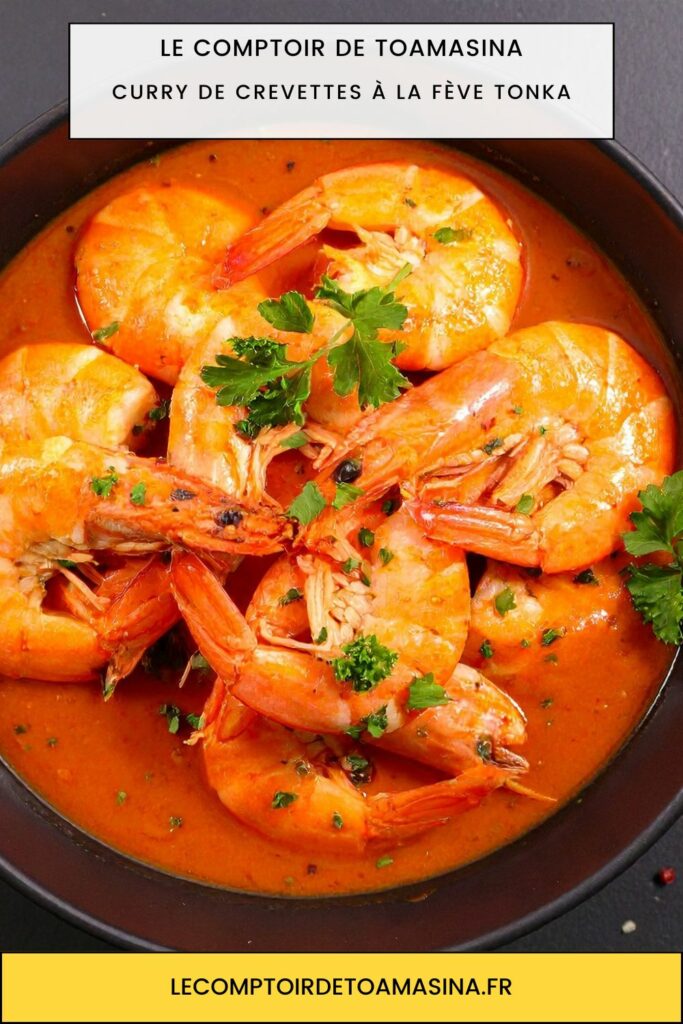 Crevettes roses au curry, entrée gourmande