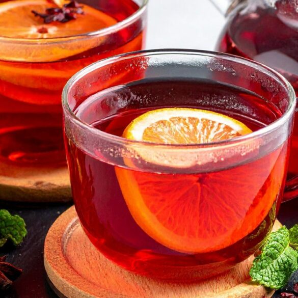 Thé vert sencha à l’hibiscus Thé vert sencha à l'hibiscus