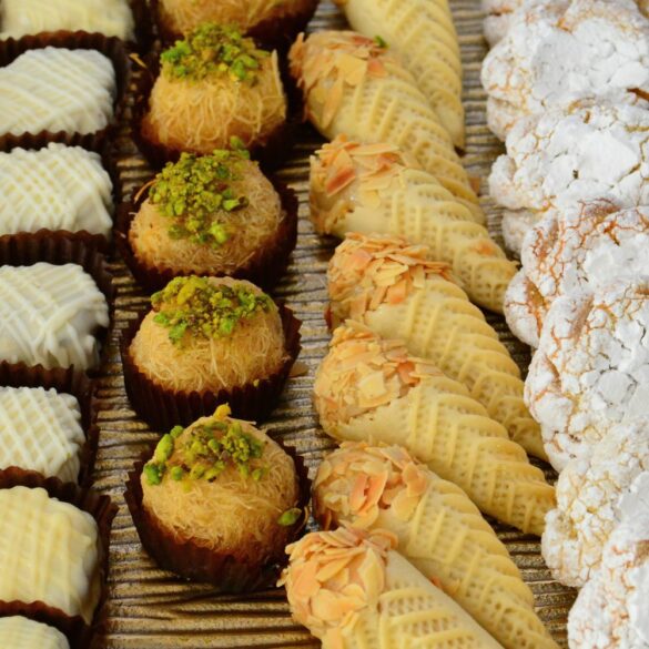 Cigares aux amandes, miel et à la fleur d’orangerd Cigares aux amandes, miel et à la fleur d'orangerd