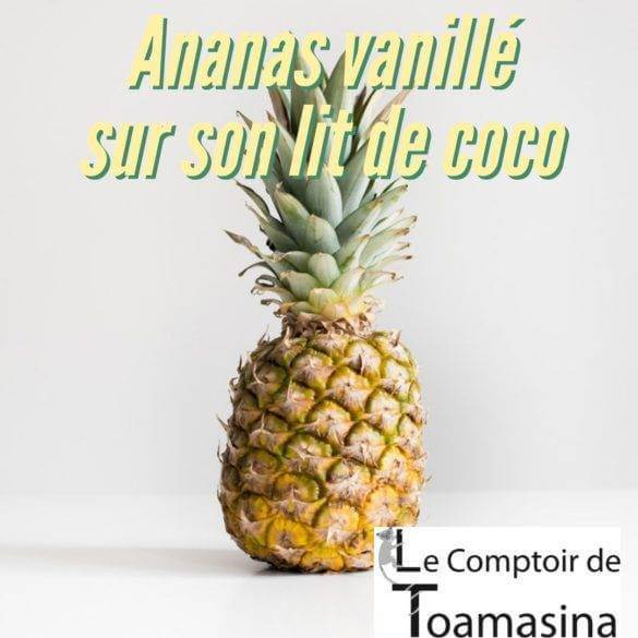 Recette Ananas vanillé sur lit de coco