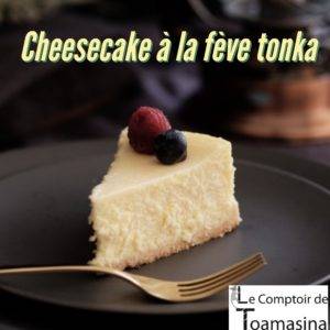 Cheesecake à la fève tonka du Comptoir de Toamasina