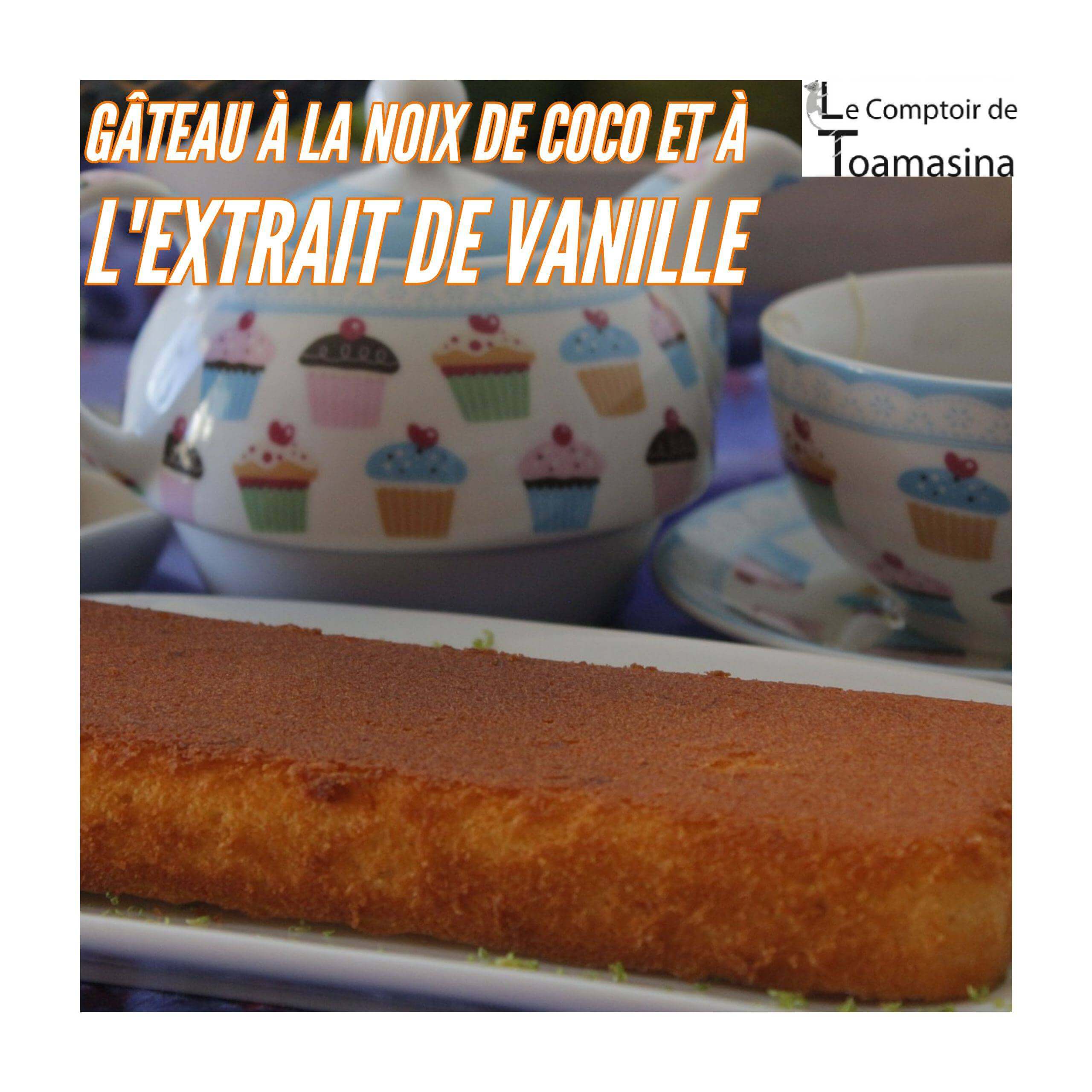 Gateau A La Noix De Coco Et A L Extrait De Vanille Blog Du Comptoir De Toamasina