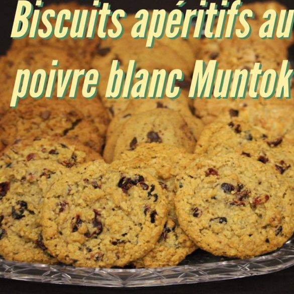 Recette des Biscuits apéritifs au poivre blanc Muntok