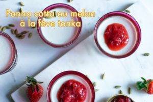 Panna Cotta au melon et à la fève Tonka