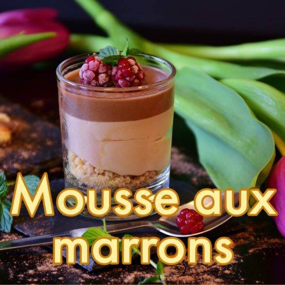 Recette de Mousse aux marrons, meringue et vanille de Madagascar