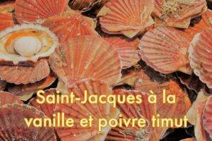 St Jacques à la vanille de Madagascar et au poivre Timut