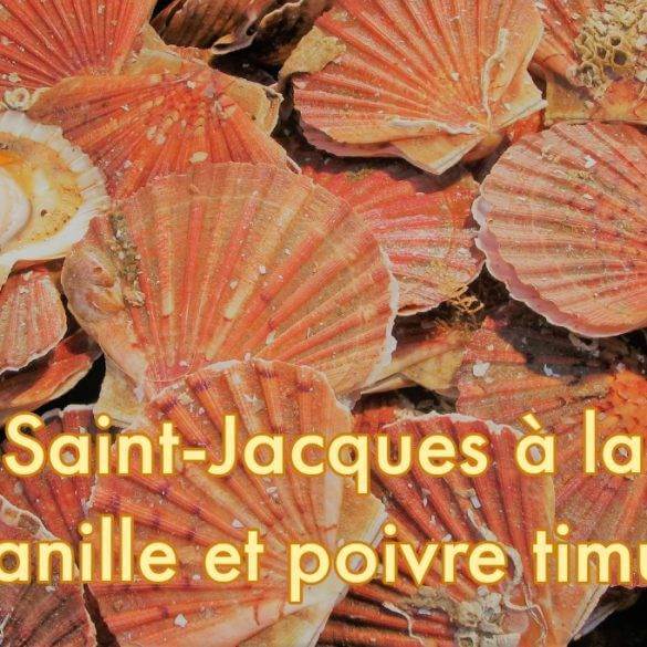 St Jacques à la vanille de Madagascar et au poivre Timut