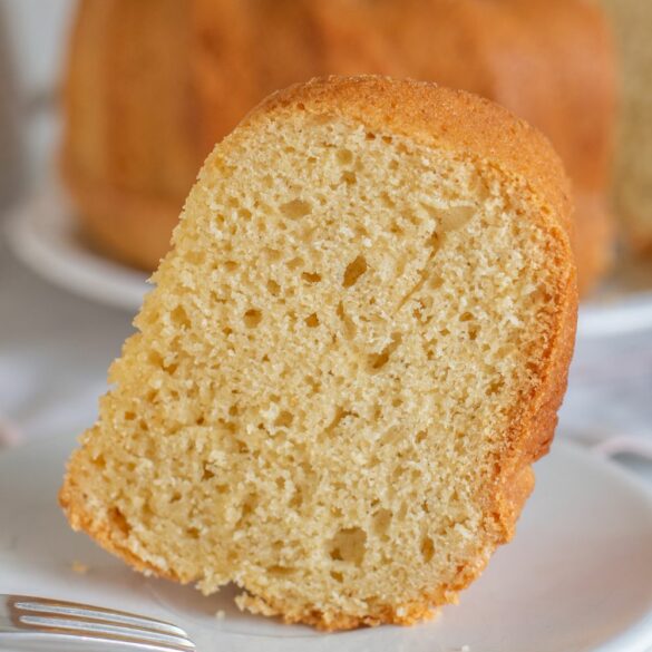 Gâteau léger à la vanille de Madagascar