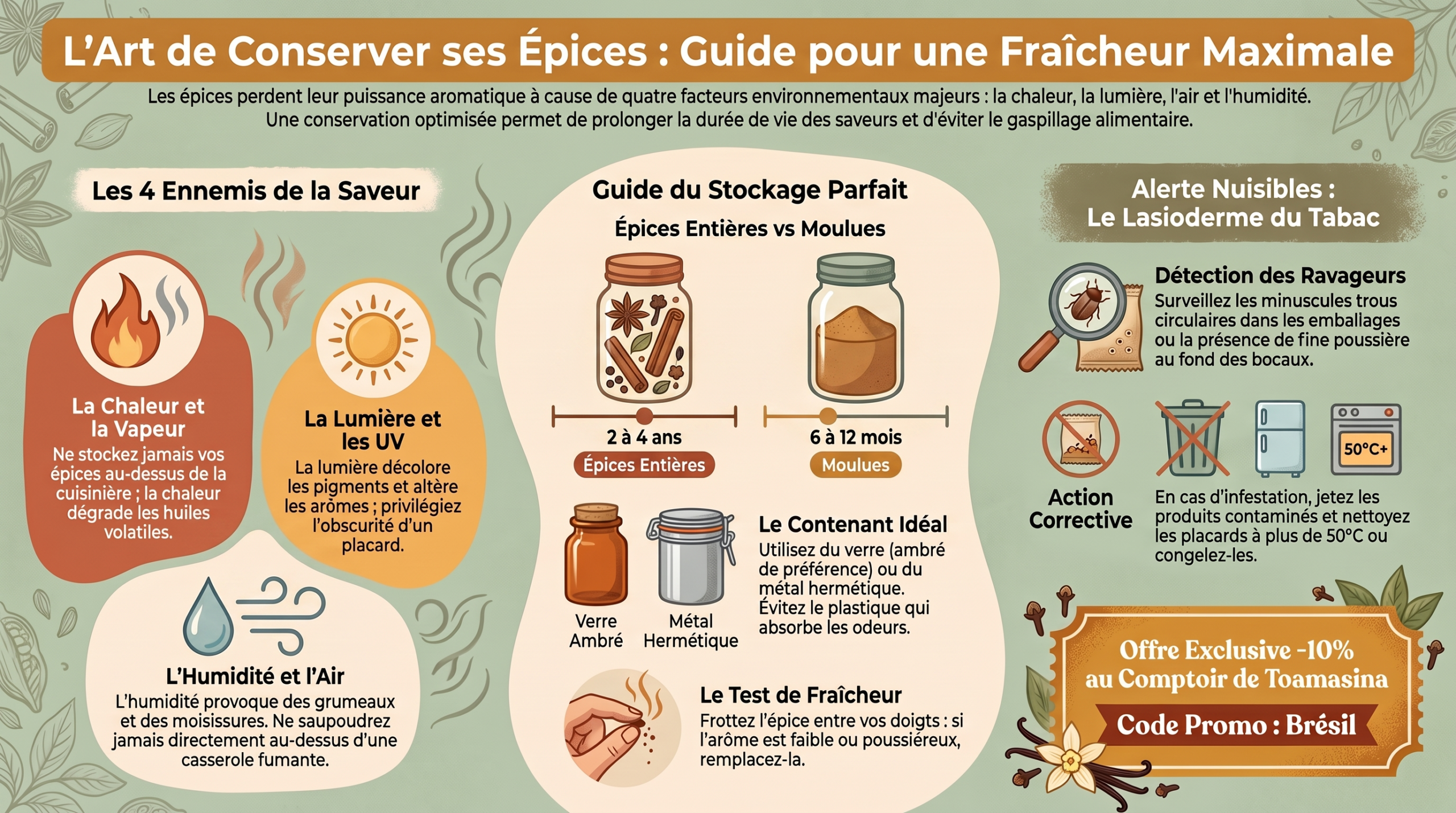 Guide complet pour bien conserver ses épices en pot et sachet