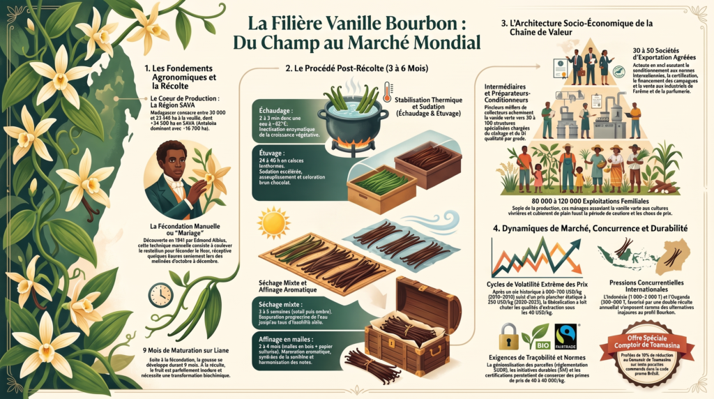 Filière de la vanille Bourbon de Madagascar