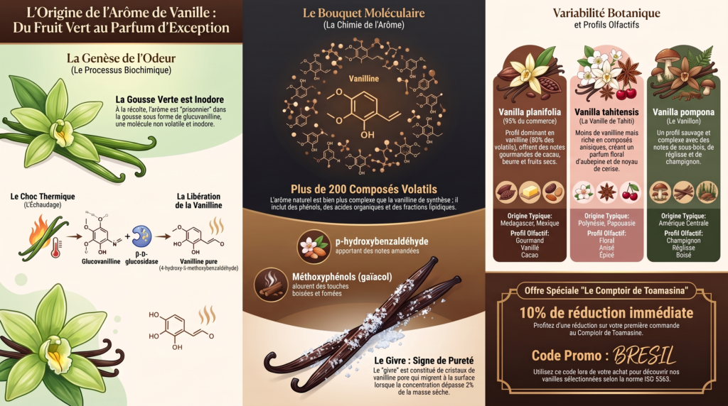L'origine de l'arôme de vanille