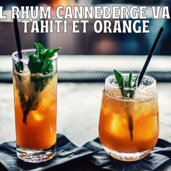 Cocktail Rhum Canneberge Vanille de Tahiti et Orange