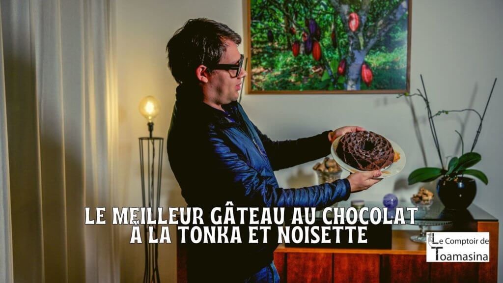 Gateau fondant au chocolat noir noisette et feve tonka