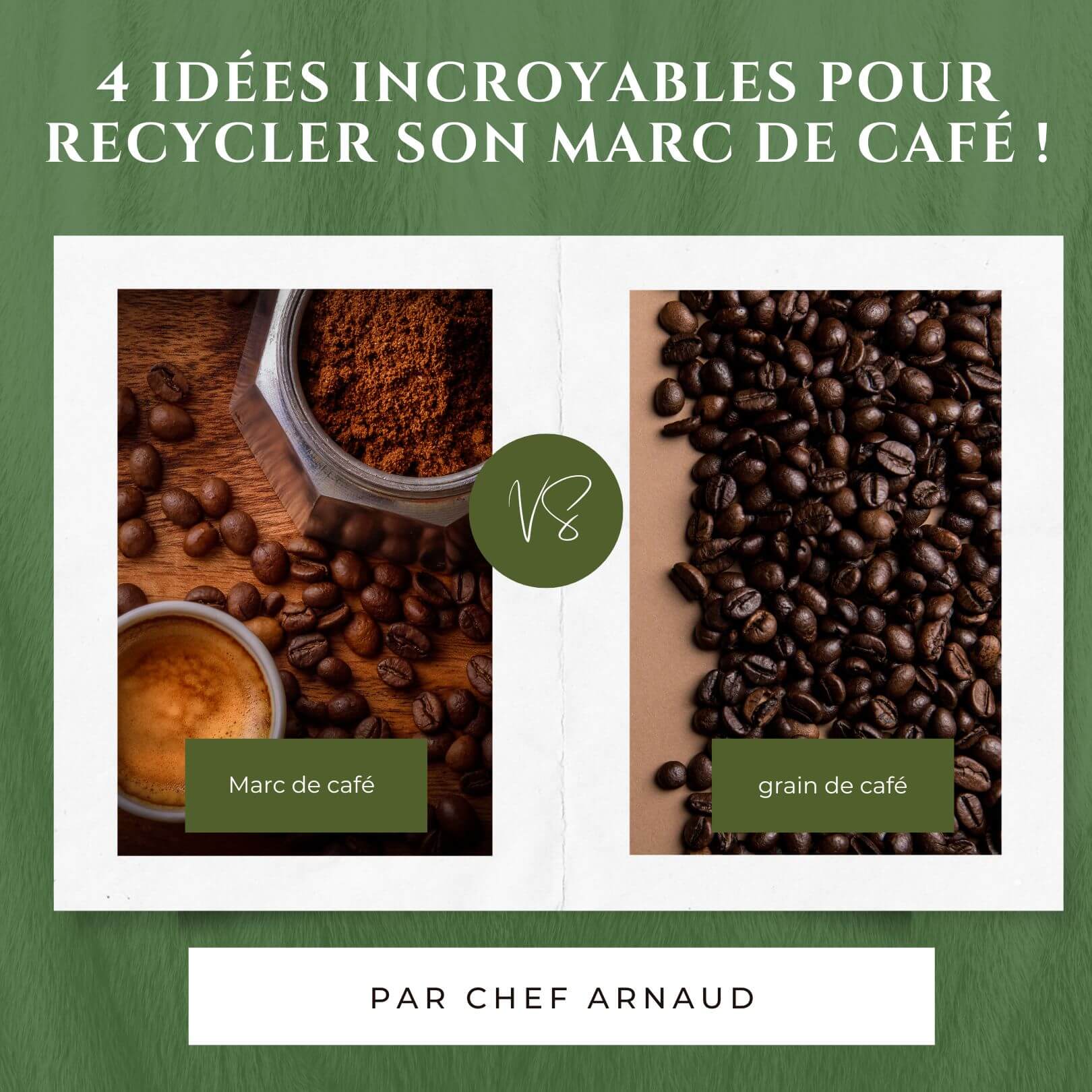 4 idées incroyables pour recycler son marc de café !