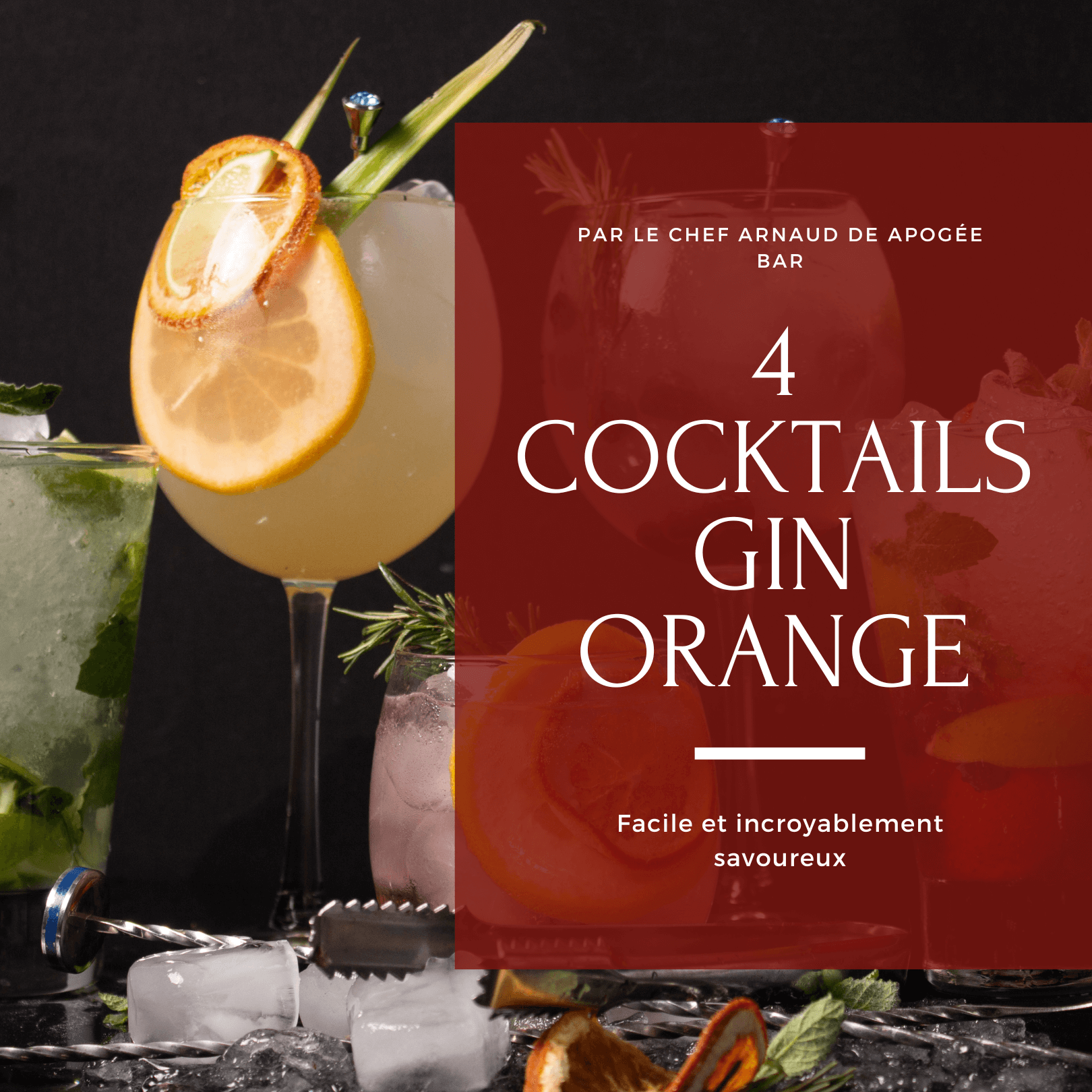 4 recettes de cocktails de gin à l’orange