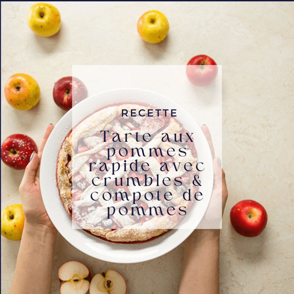 Tarte aux pommes avec crumbles