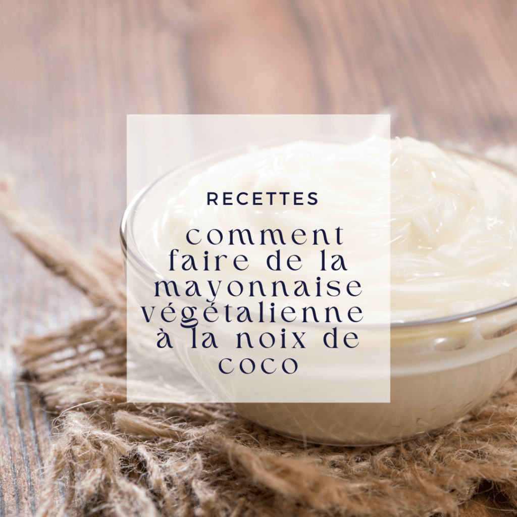 Découvrez comment faire de la mayonnaise végétalienne à la noix de coco