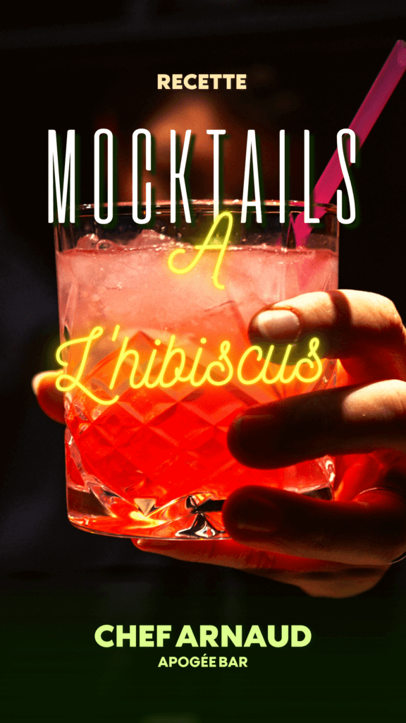 Mocktails à l'hibiscus