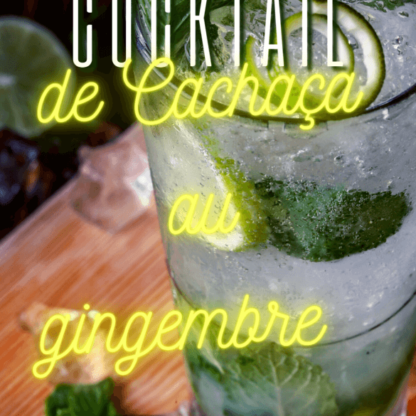 Cocktail Cachaça, gingembre et citron - De Chef Arnaud Apogée Bar