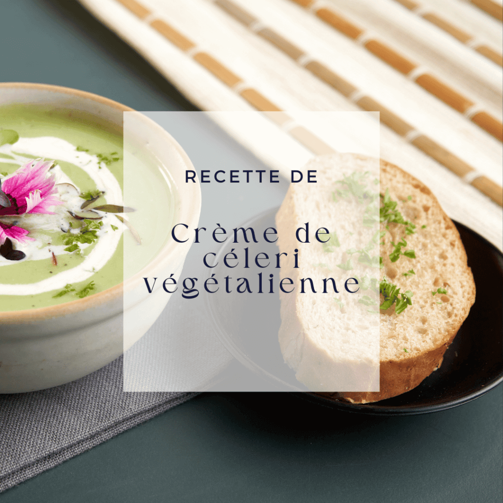 Crème de céleri végétalienne Chef Arnaud Apogée Bar