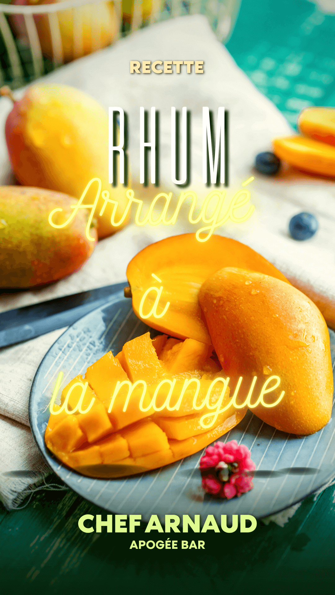Préparation Rhum Arrangé Ananas et Mangue