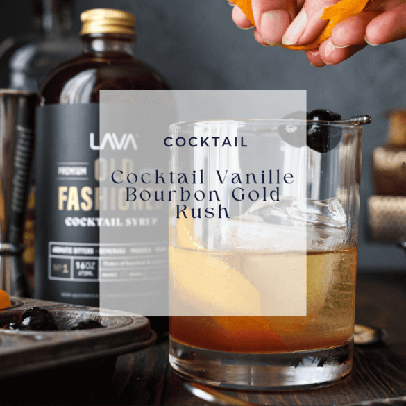 Cocktail Vanille Bourbon Gold Rush