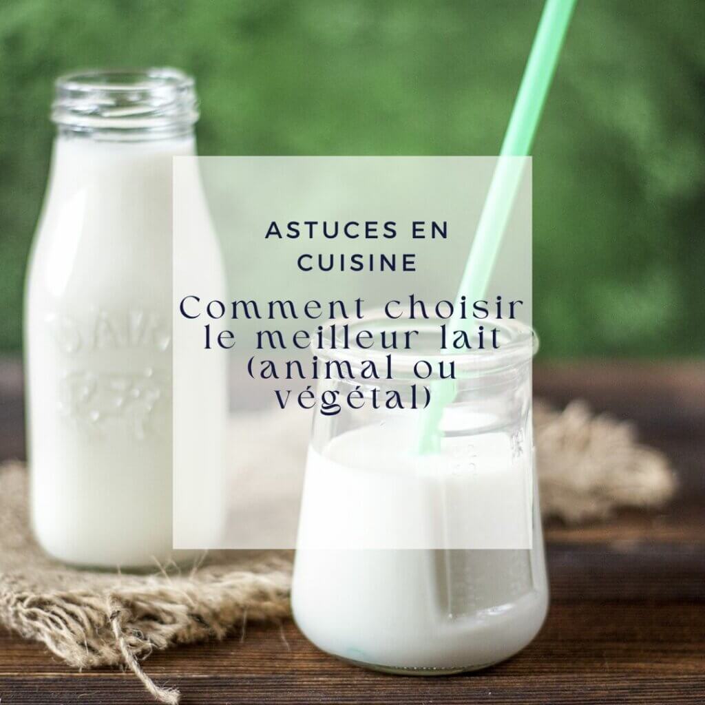 Comment choisir le meilleur lait (animal ou végétal)