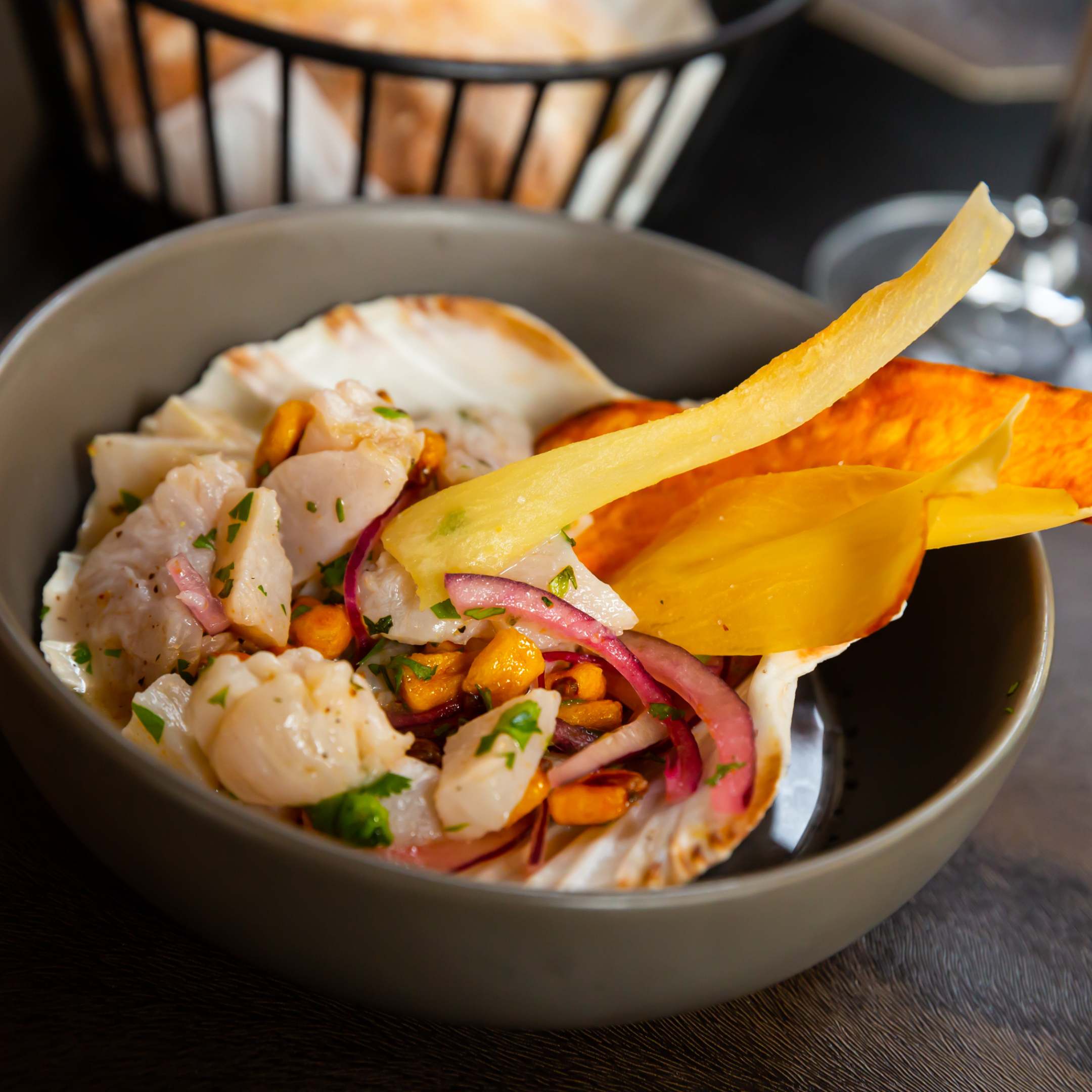 Ceviche de poisson blanc aux noix de cajou