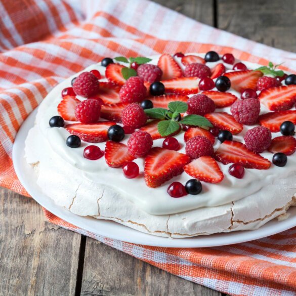 Pavlova à la friteuse à air