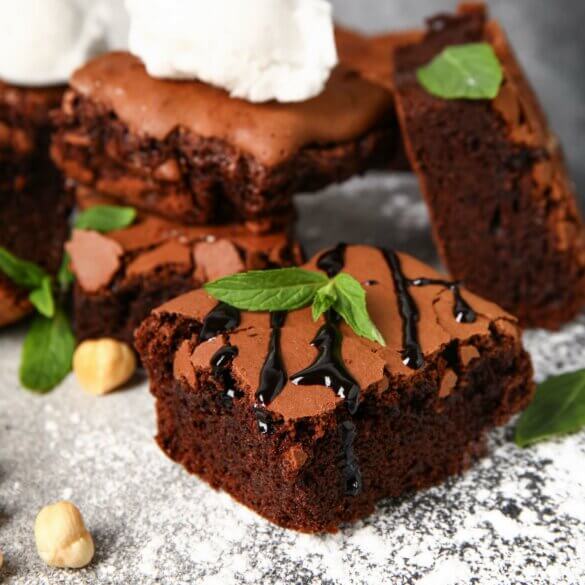 Brownie avec la friteuse à Air