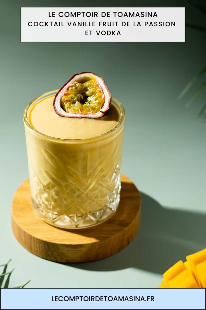 Cocktail au fruit de la passion et à la baie de Timut