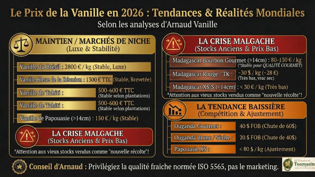 Prix de la vanille 2026