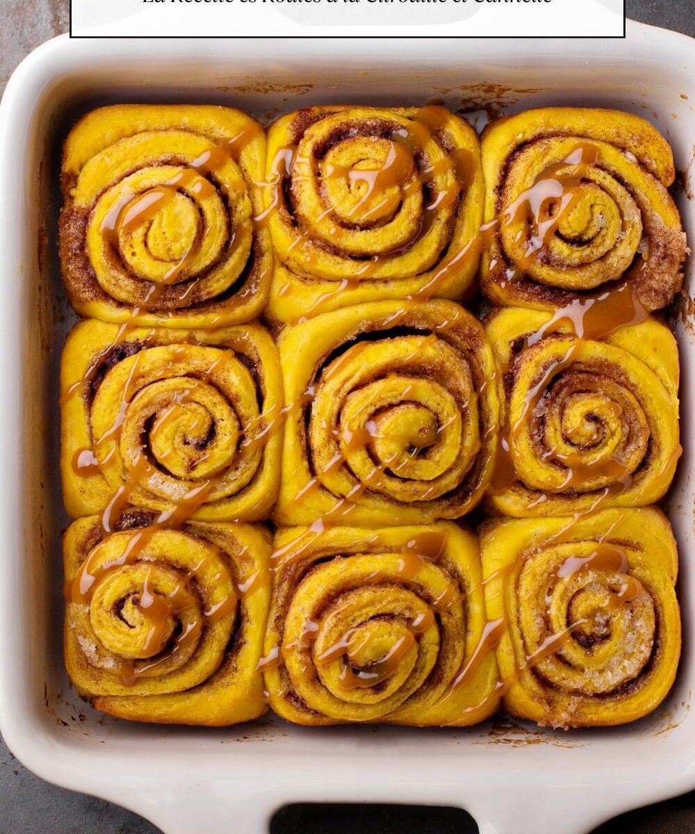 La Recette es Roulés à la Citrouille et Cannelle