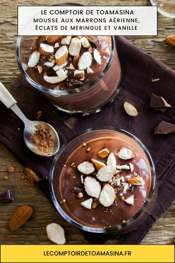 Mousse aux marrons et vanille