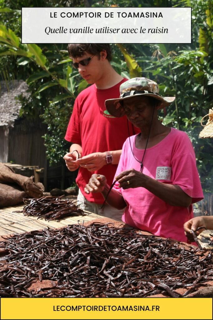 Quelle vanille utiliser avec le raisin