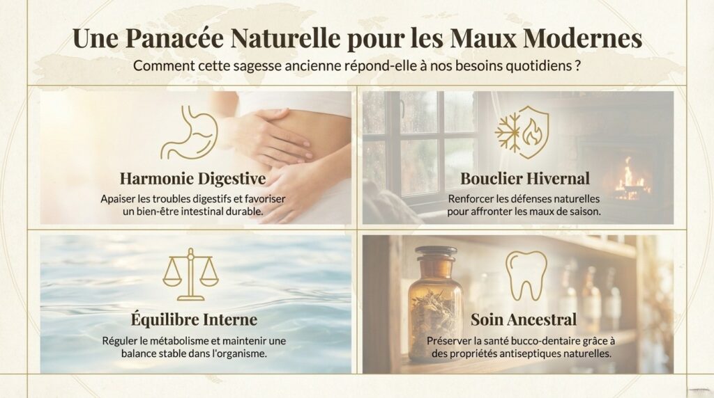 Comment ce mélange permet-il d'améliorer la digestion et de calmer les maux de ventre