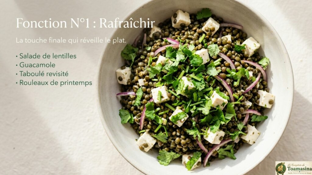 Comment réaliser une salade de lentilles fraîcheur à la coriandre