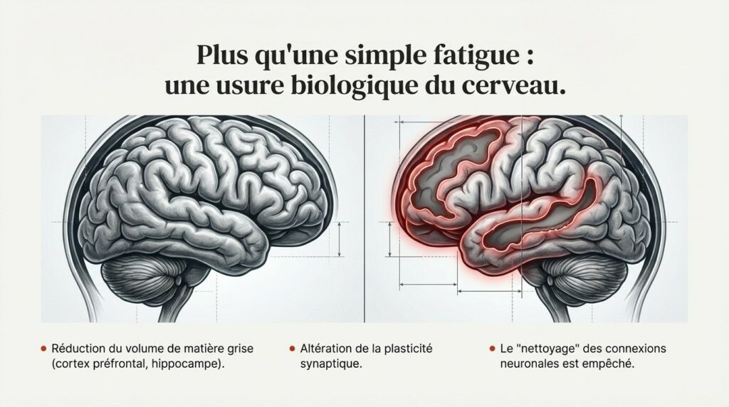 Comment un manque de sommeil peut-il modifier la structure de la région du cerveau