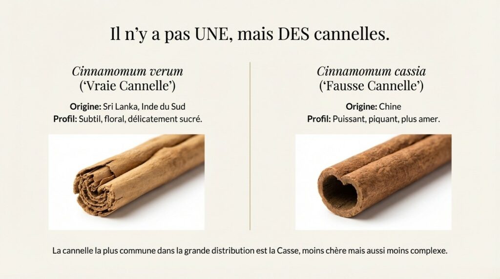 Différences cannelle cassia et verum