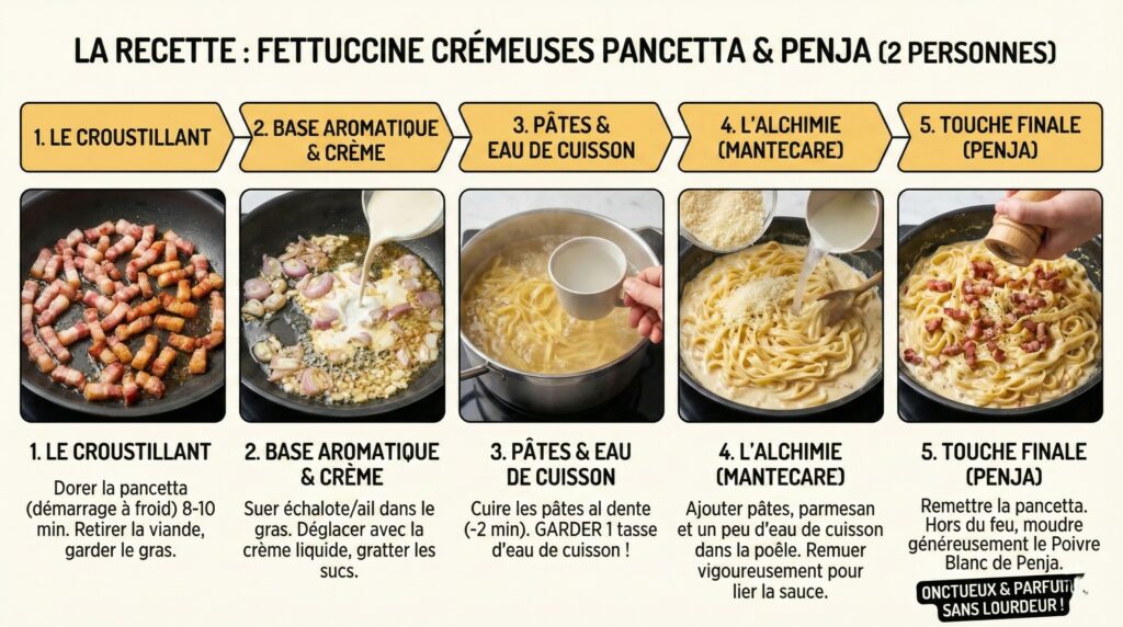 La recette facile pancetta en image