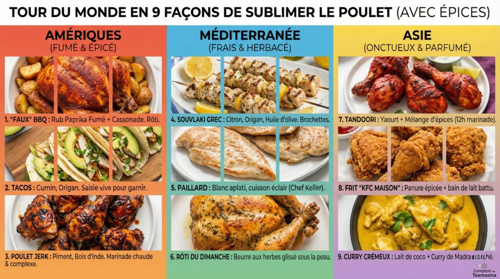 Les meilleures marinades avec du poulet