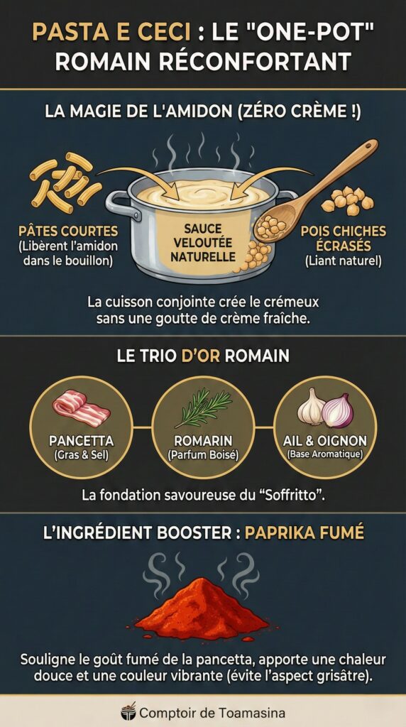 Pasta e Ceci Le One-Pot à la Romaine qui réchauffe l'âme