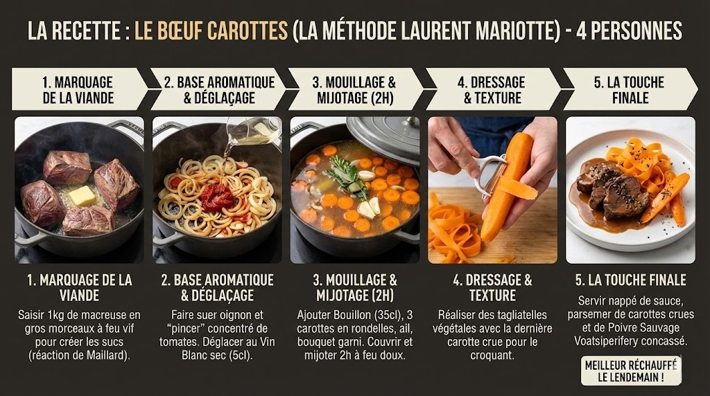 Plus ancien que le Bourguignon Redécouvrez le Bœuf Carottes (et le secret poivré pour le sublimer)