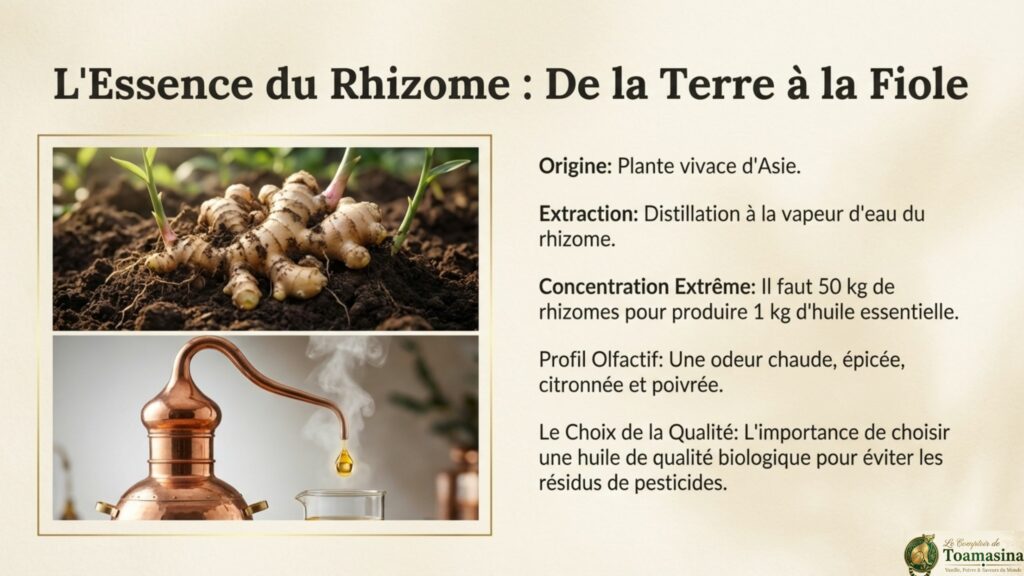 Qu'est-ce que l'huile essentielle de gingembre et d'où vient-elle