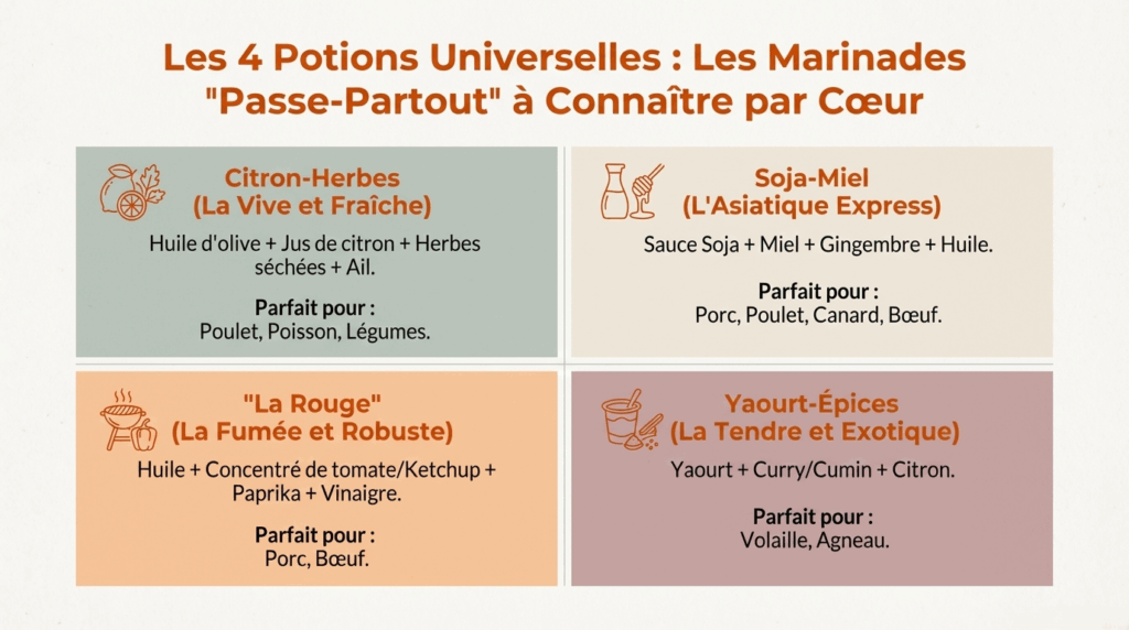 les 4 meilleurs marinades