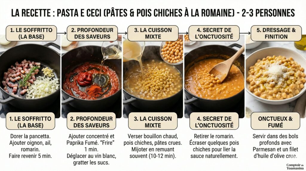 ma recette de Pasta e Ceci Le One-Pot à la Romaine qui réchauffe l'âme