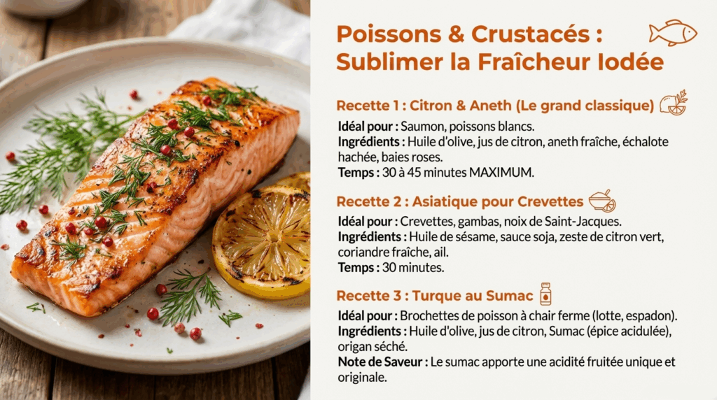 poisson et marinade